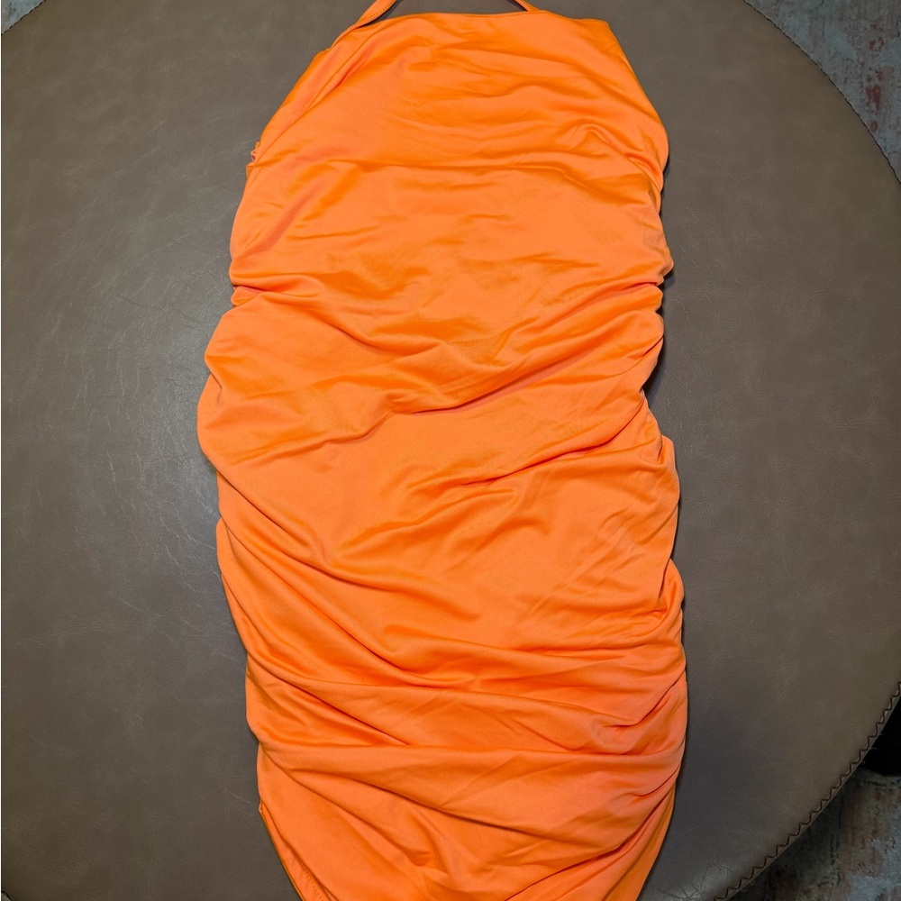 Vibrant Orange Mini Dress